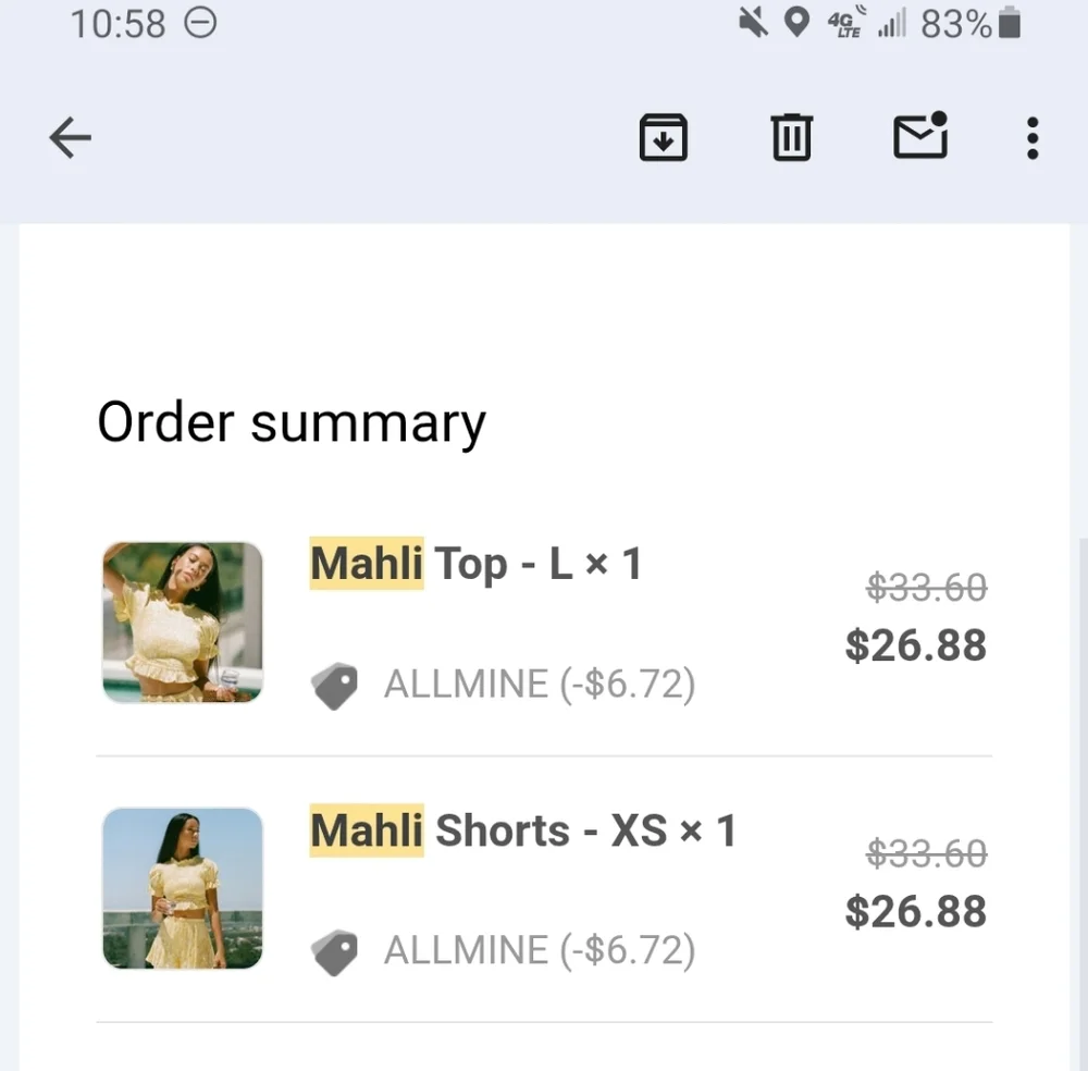 Yellow Ruffled Top - Picture 6 of 6